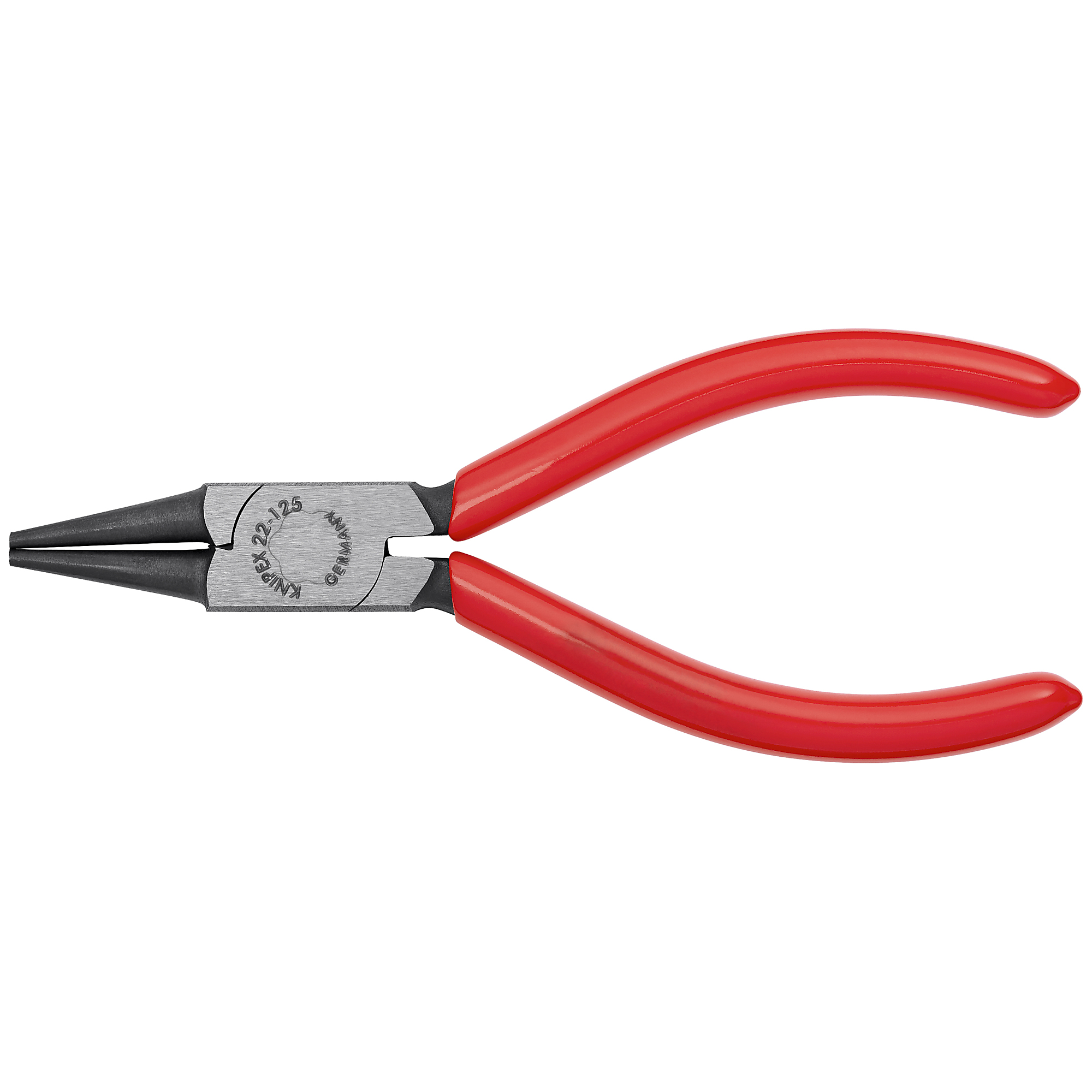 KNIPEX, Round Nose Pliers, Non-Slip Plastic, 5in., Pieces (qty.) 1 Material Steel, Model# 22 01 125